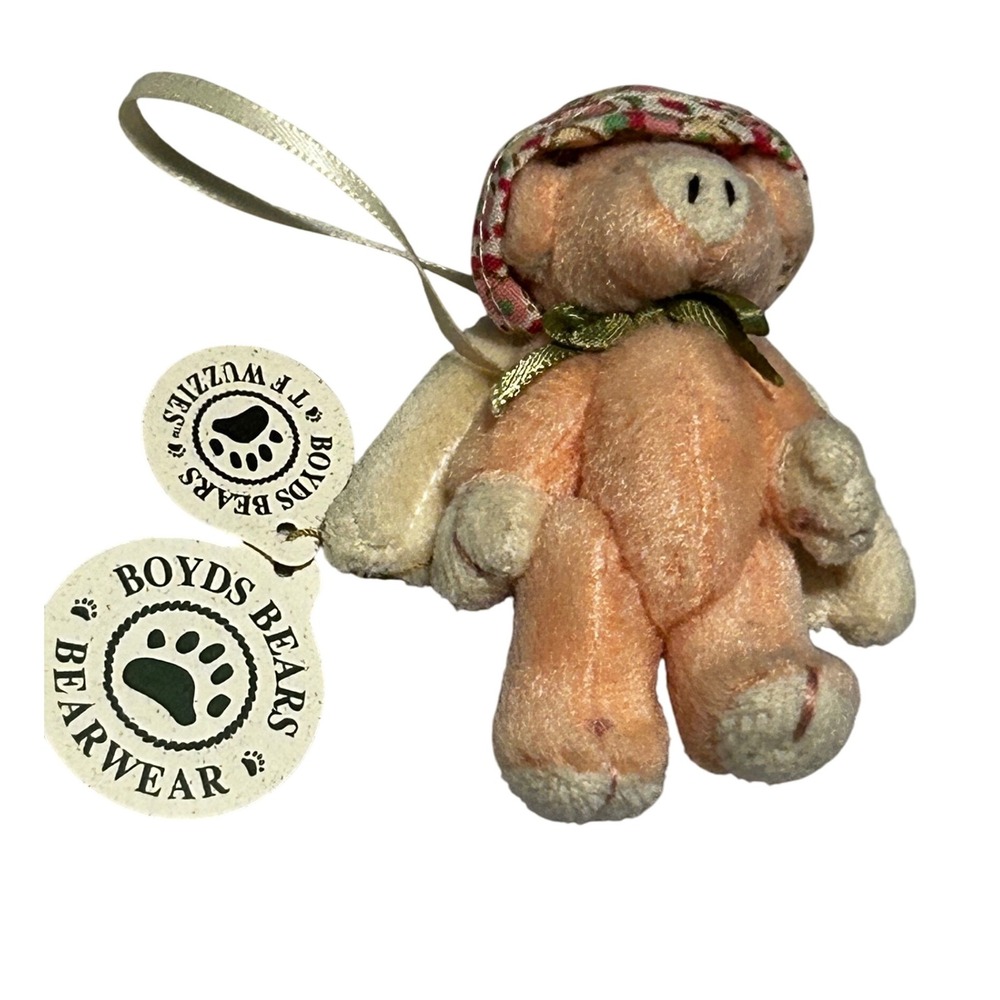 Boyds Bears Bearwear T F Wuzzies Mini Pink Plush Twickenham Jointed Pig Angel 97